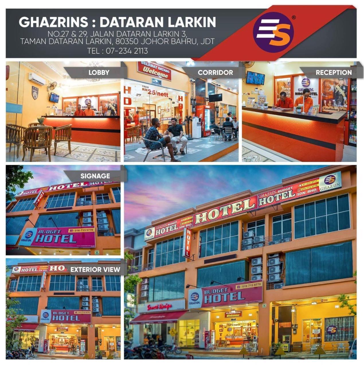 Hôtel Ghazrins Dataran Larkin à Johor Bahru Extérieur photo